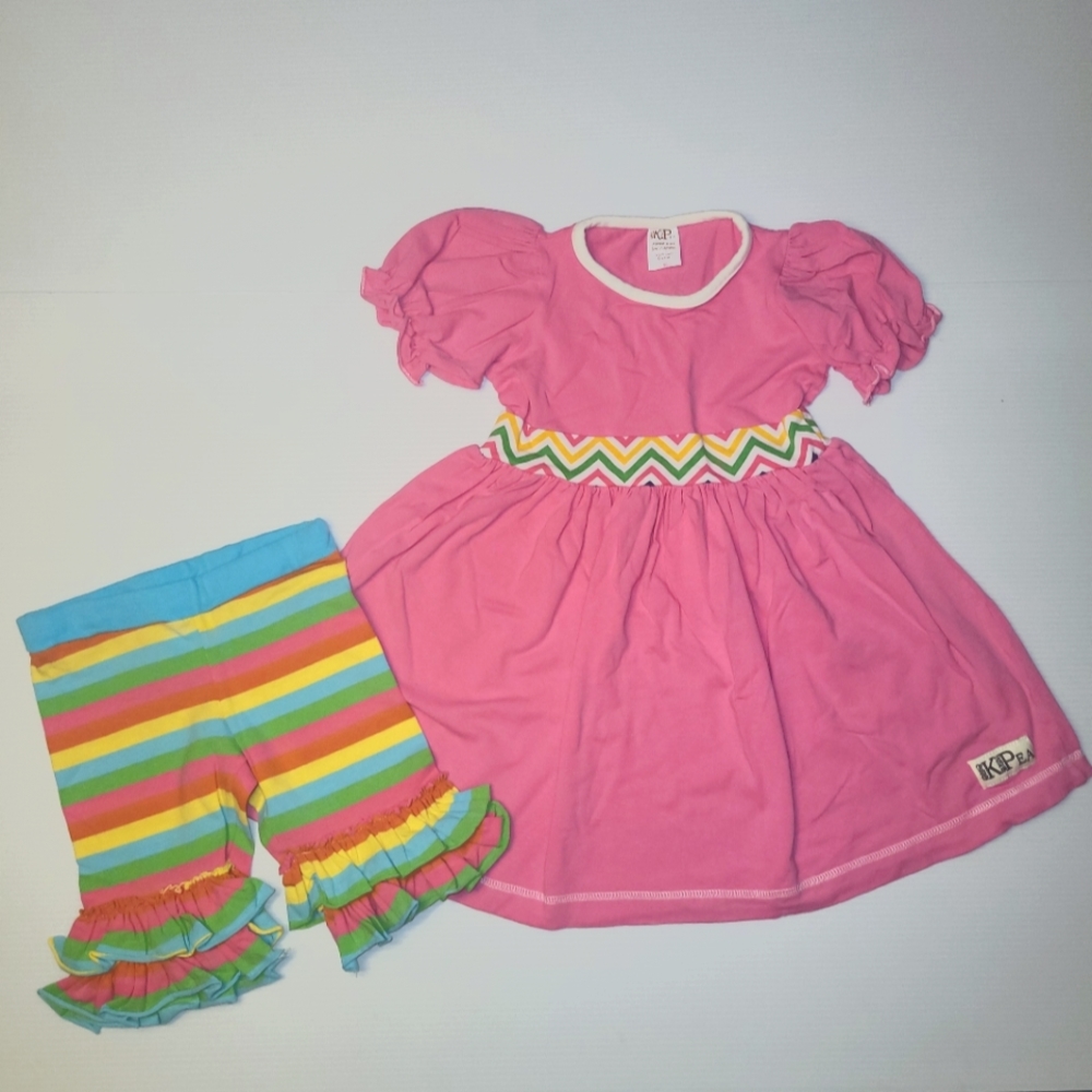 KPea Rainbow Dress and Shorties